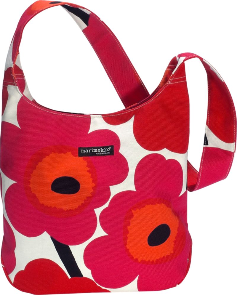 Marimekko Pieni Unikko Clover Red and White Bag
