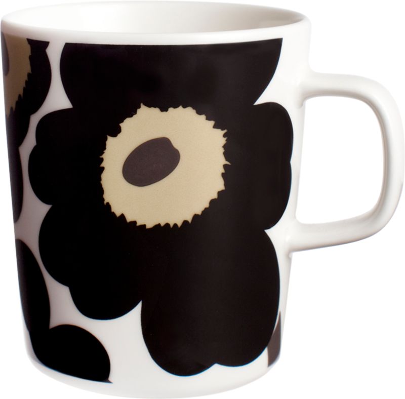 Marimekko Unikko Black Mug