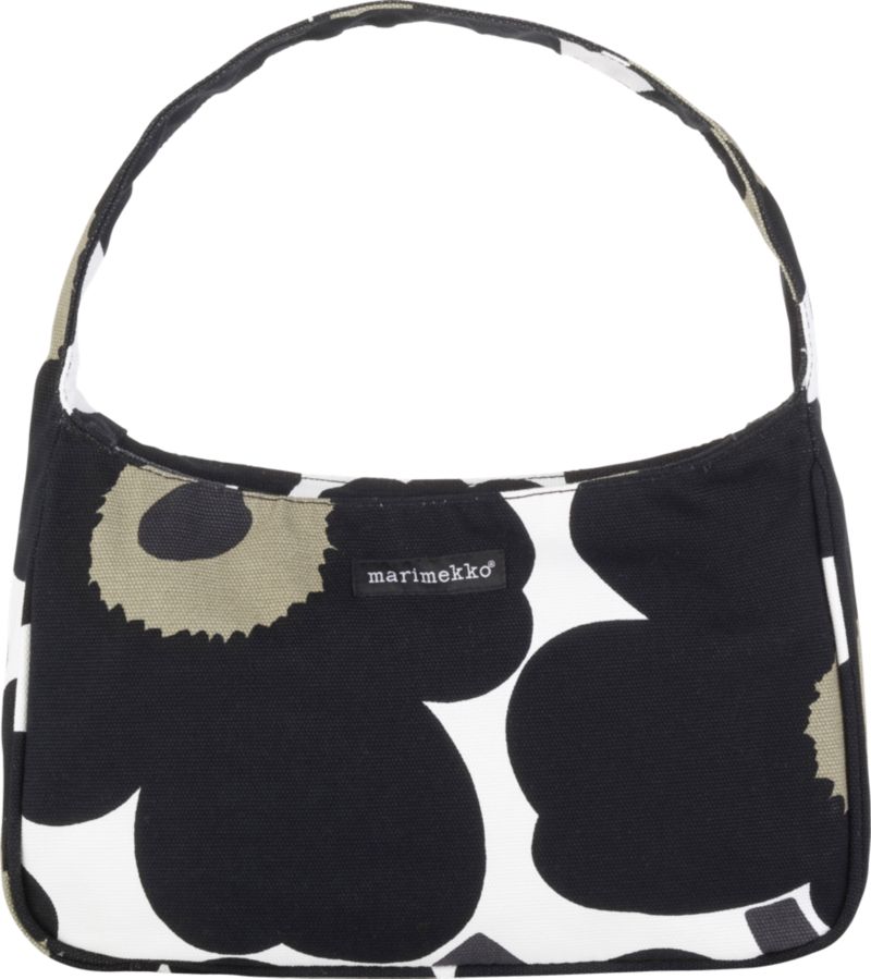 Marimekko Pieni Unikko Romny Black and White Bag