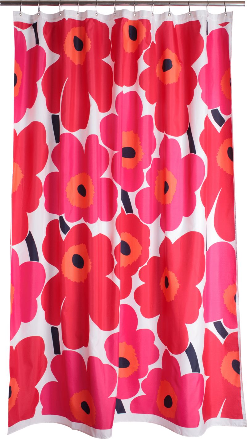 Marimekko Unikko Red Shower Curtain
