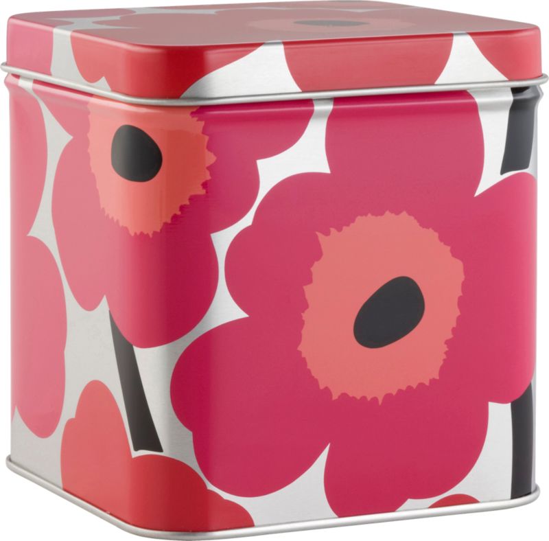 Marimekko Unikko Short Red and Silver Tin...