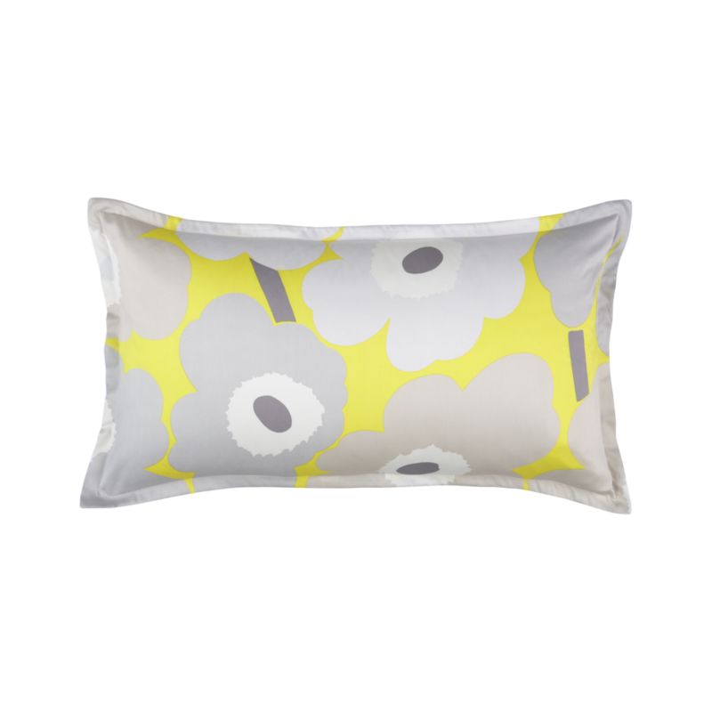 Marimekko Unikko Yellow King Sham