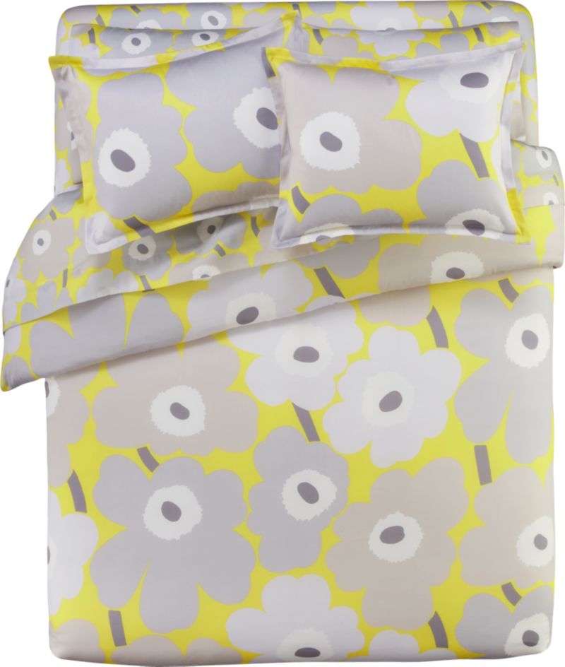 Marimekko Unikko Yellow Bed Linens