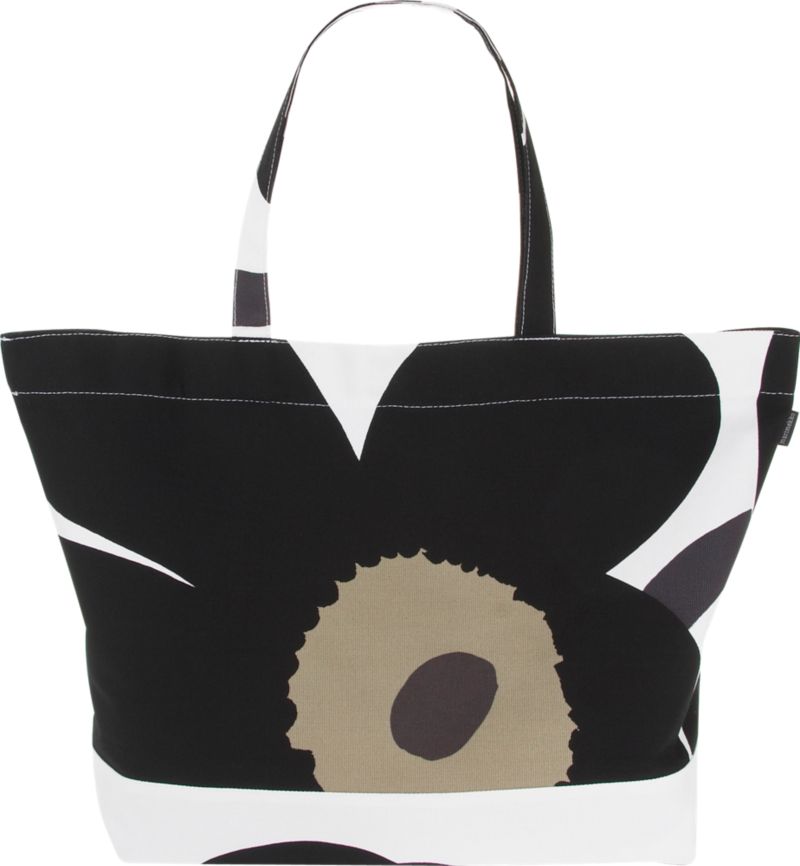 Marimekko Pieni Unikko Black and White Bag