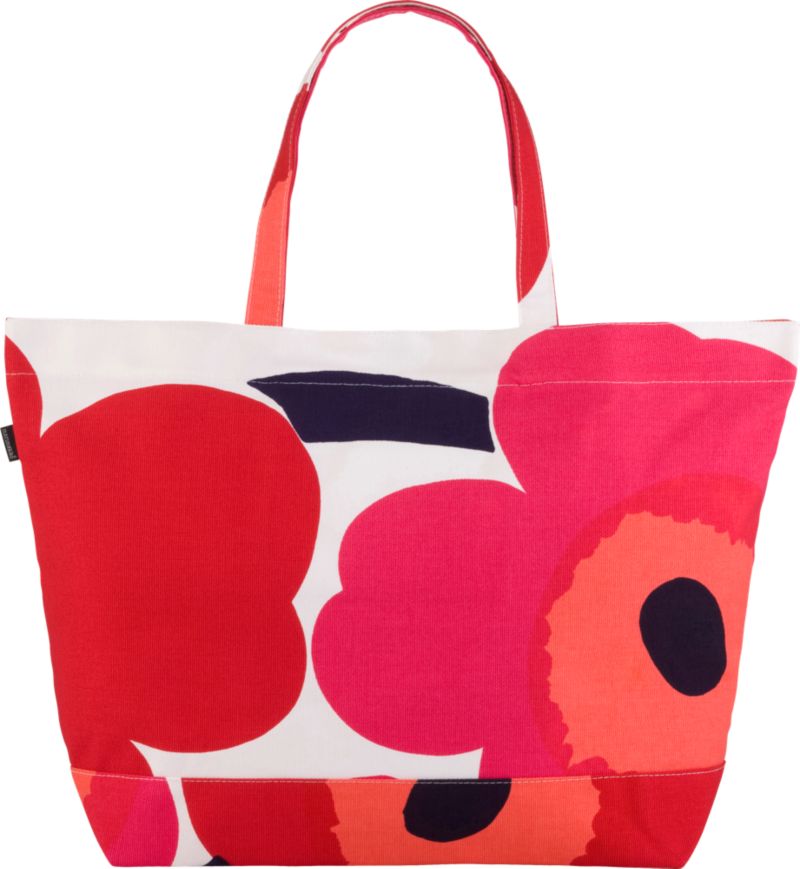 Marimekko Pieni Unikko Red and White Bag