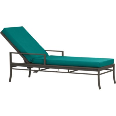 Valencia Chaise Lounge with Sunbrella® Harbor Blue Cushion