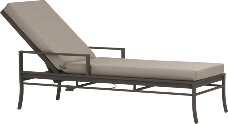 Valencia Chaise Lounge with Sunbrella® Stone Cushion