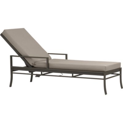 Valencia Chaise Lounge with Sunbrella® Stone Cushion