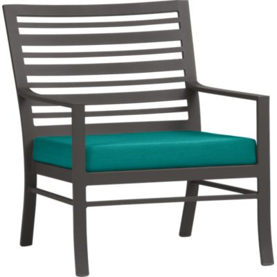 Valencia Lounge Chair with Sunbrella® Harbor Blue Cushion