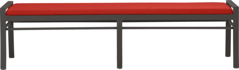 Valencia Small Dining Bench with Sunbrella® Caliente Cushion