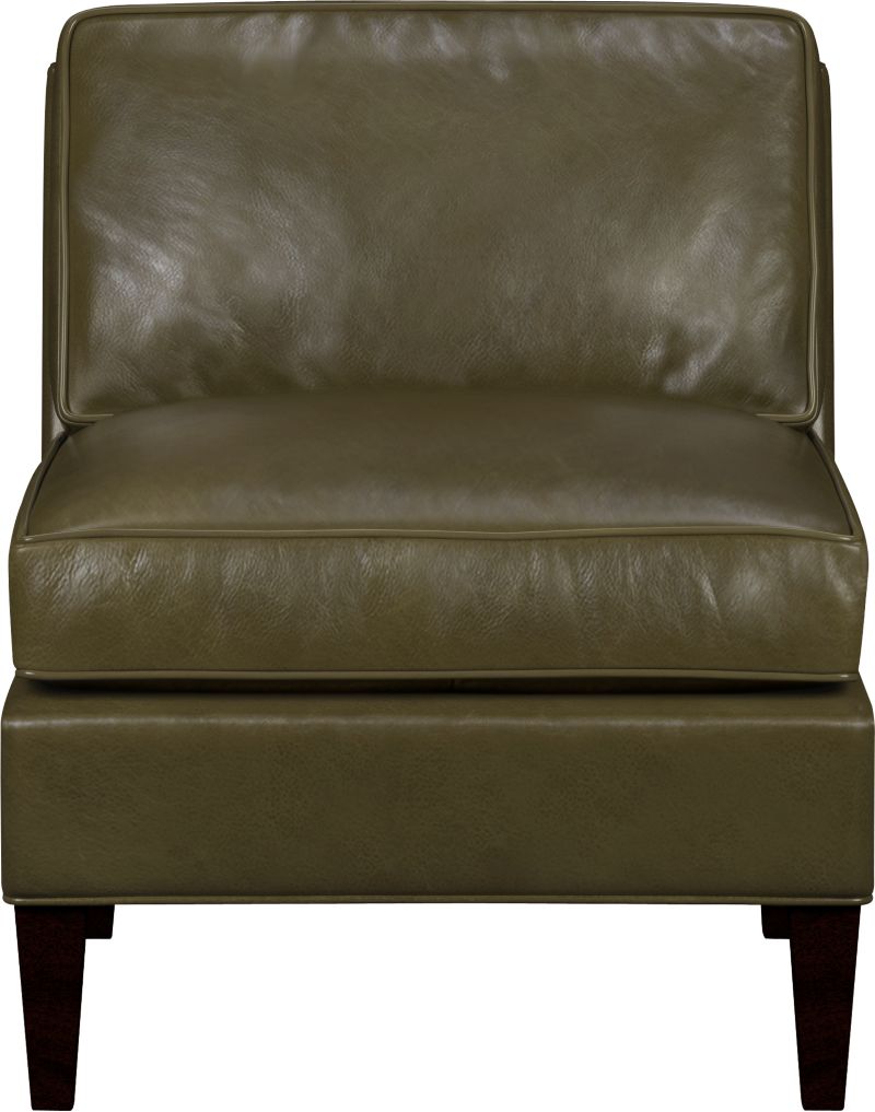 Vaughn Leather Armless Sectional Chair