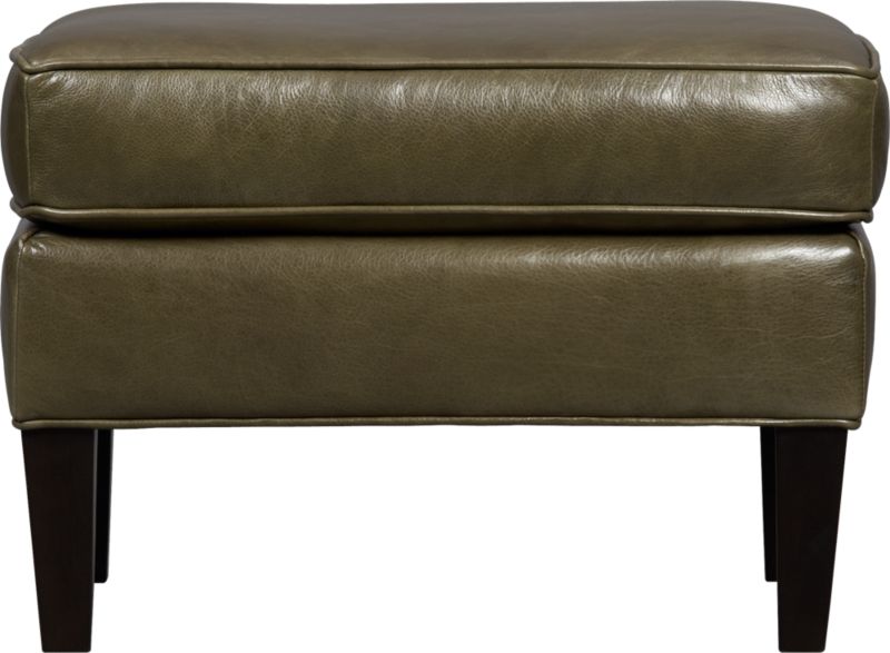 Vaughn Leather Ottoman