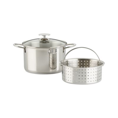 Essentials Stainless Steel Vegetable Steamer