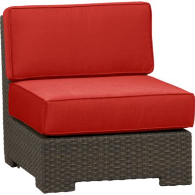 Ventura Modular Armless Chair with Sunbrella® Caliente Cushions