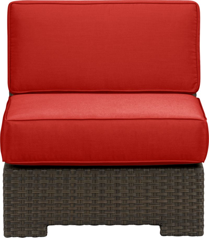 Ventura Modular Armless Chair with Sunbrella® Caliente Cushions
