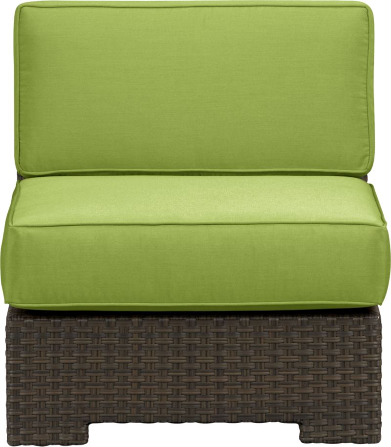 Ventura Modular Armless Chair with Cushions (includes one seat and one back cushion)