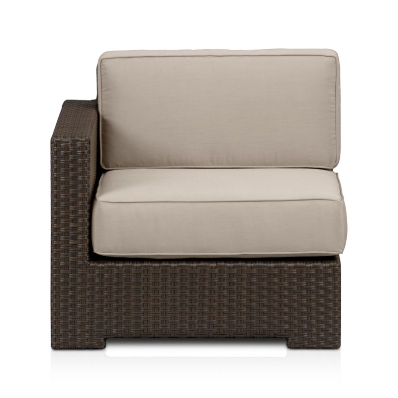 Ventura Modular Left Arm Chair with Sunbrella® Stone Cushions