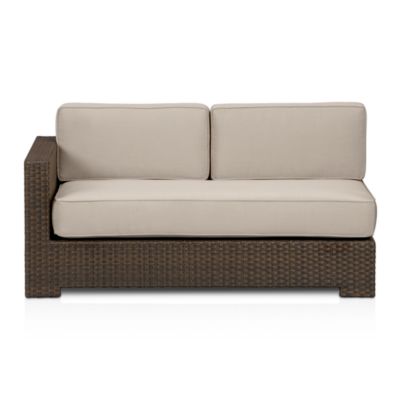 Ventura Modular Left Arm Loveseat with Sunbrella® Stone Cushions