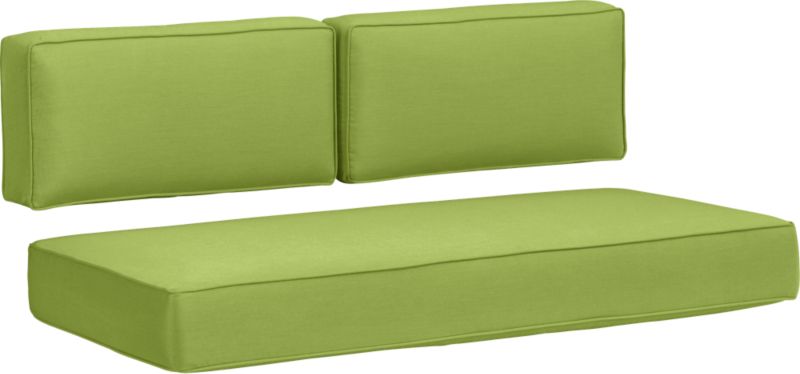 Sunbrella® Kiwi Modular Loveseat Cushions