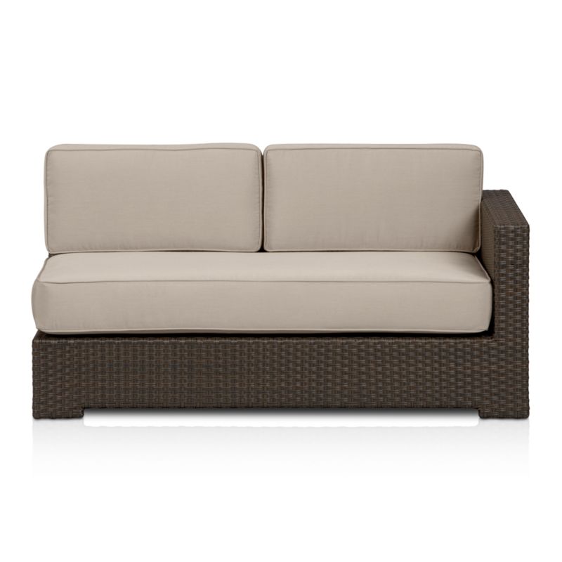 Ventura Modular Right Arm Loveseat with Sunbrella® Stone Cushions