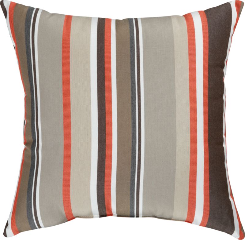 Sunbrella® Valencia Stripe 20" Sq. Outdoor Pillow