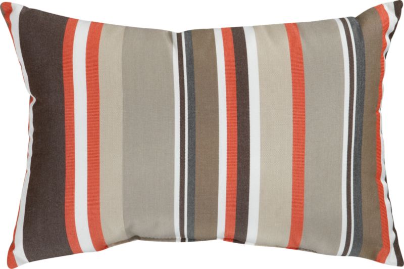 Sunbrella® Valencia Stripe 20"x13" Outdoor Pillow