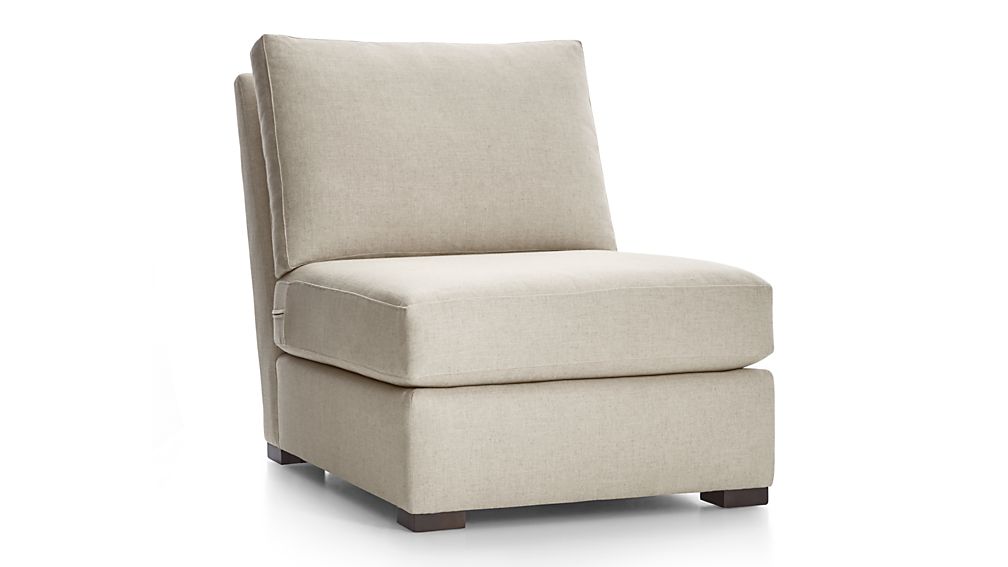 Verano Armless Chair Aurora Canvas Crate and Barrel