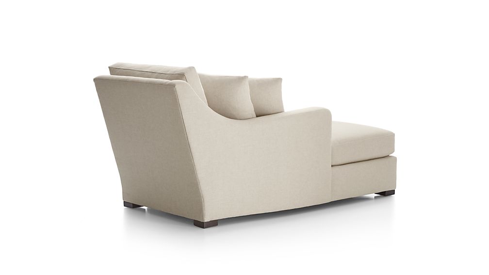 Verano Left Arm Chaise Lounge Aurora Canvas Crate and Barrel