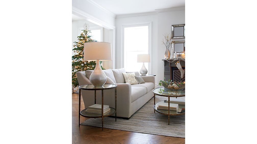 Clairemont Round Side Table Crate and Barrel