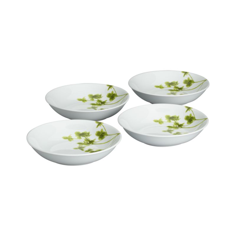 Set of four low bowls. 8.25"dia.x1.75"H