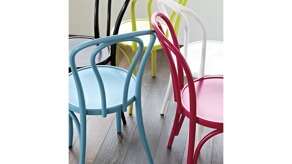 Vienna Black Wood Dining Chair Crate and Barrel