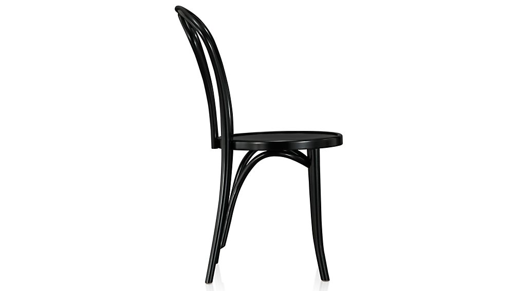 Vienna Black Wood Dining Chair Crate and Barrel