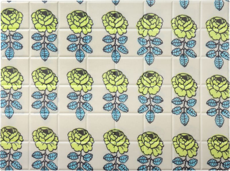 Marimekko Vihkiruusu Green and Blue Placemat