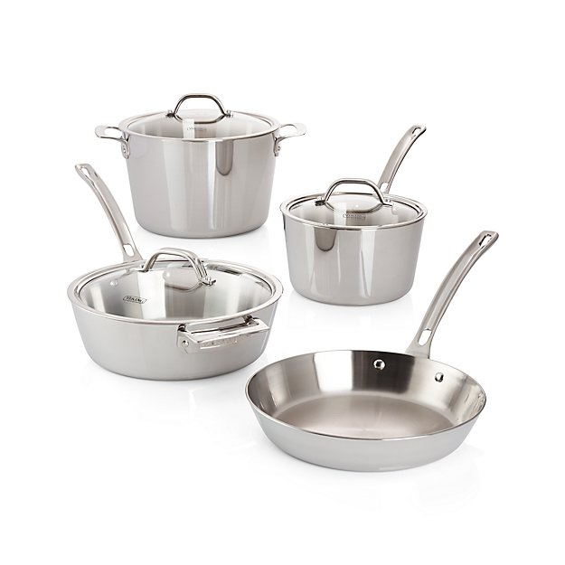 Viking Contemporary 7Piece Cookware Set Crate and Barrel
