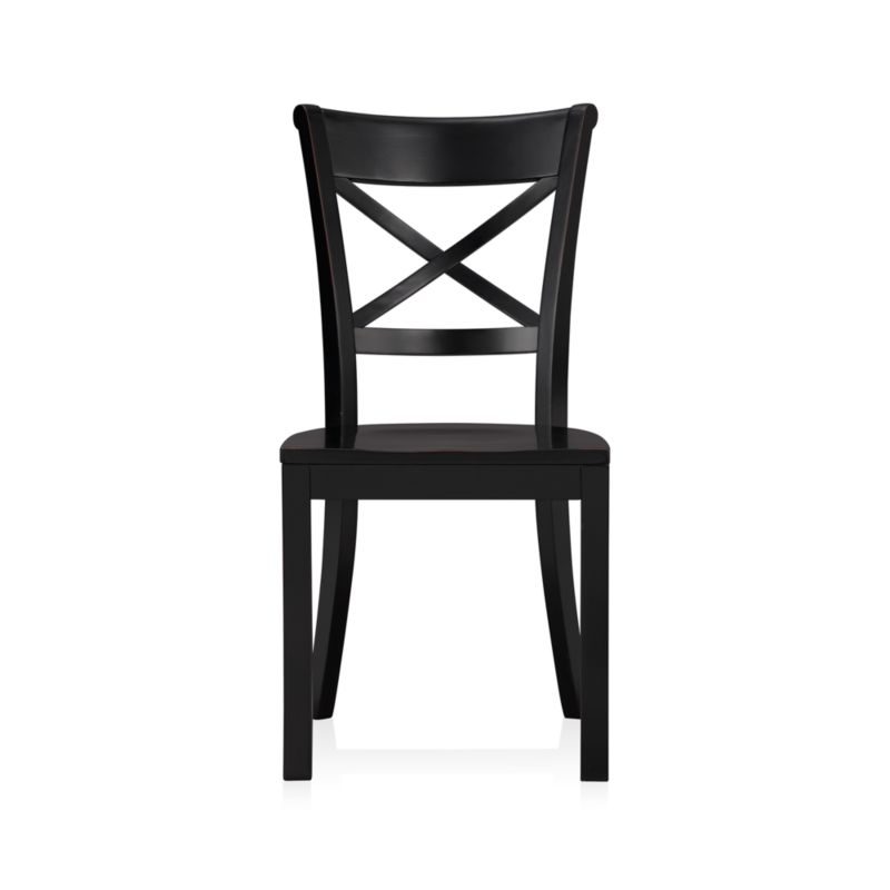 Black Side Chair. 18"H seat;