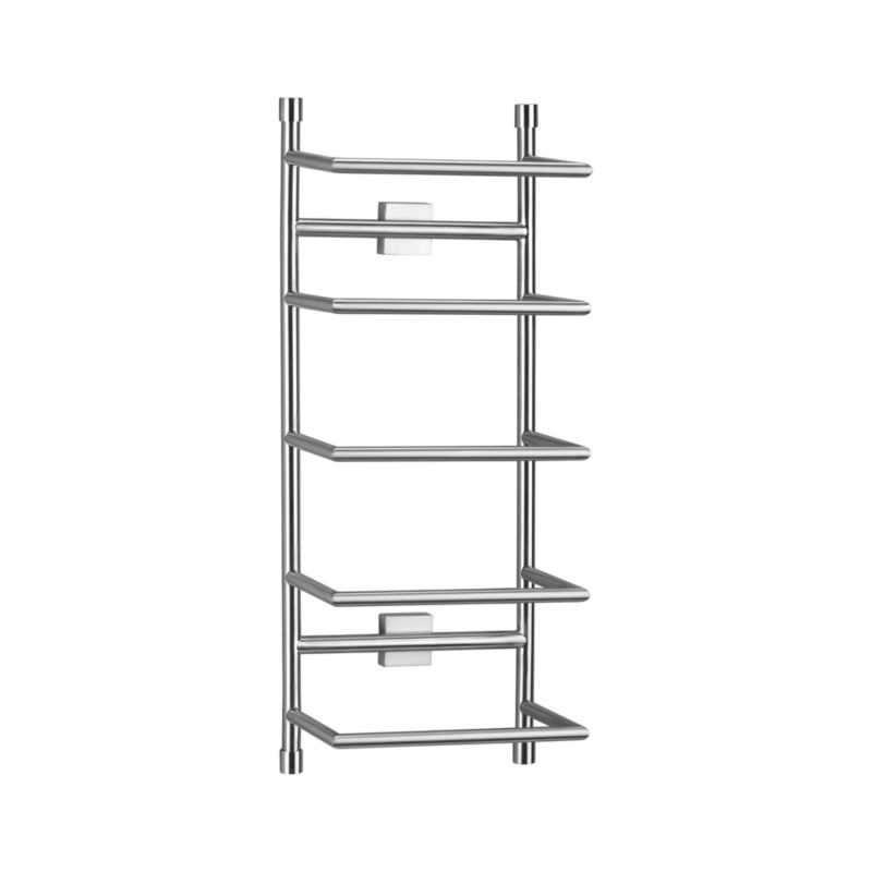 Brushed Steel Wall Mount Towel Rack