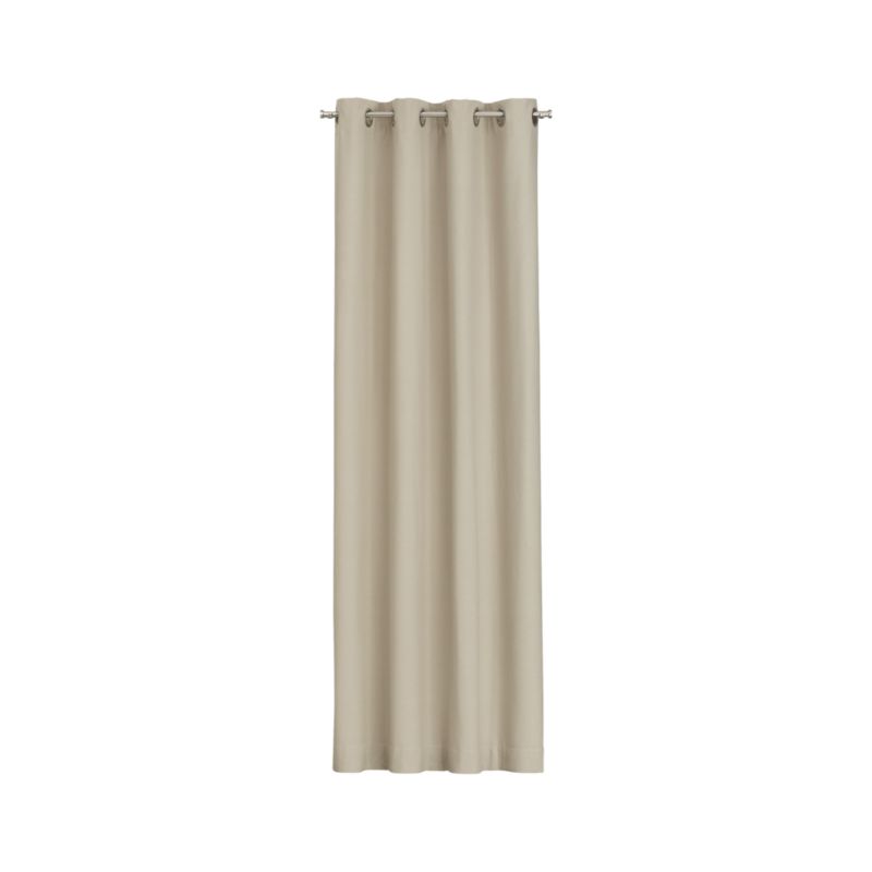 Wallace Flax Grommet Curtain Panel