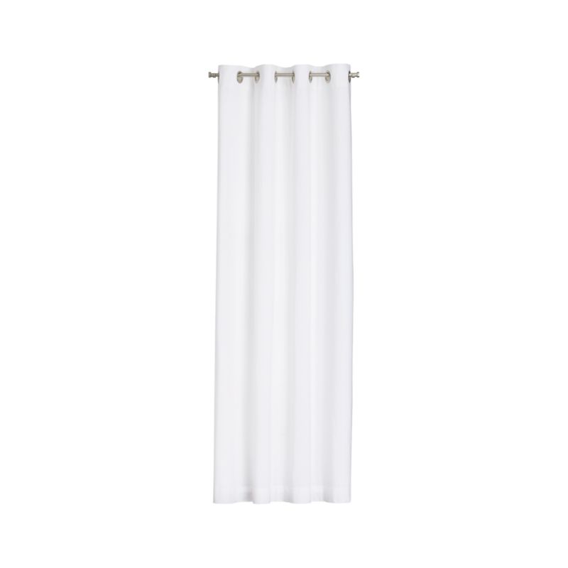 Wallace White Grommet Curtain Panel
