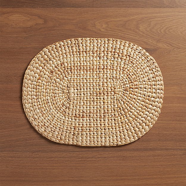 Water Hyacinth Oval Placemat Crate and Barrel