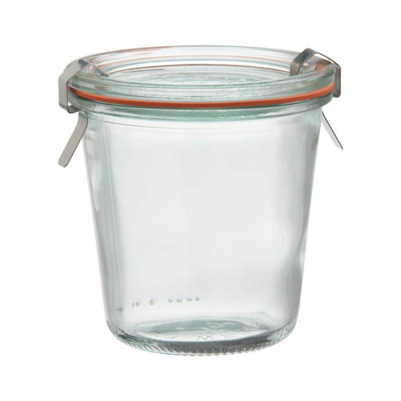 Weck 9 oz. Canning Jar. 9 oz.; 3.5"dia.x3.5"H