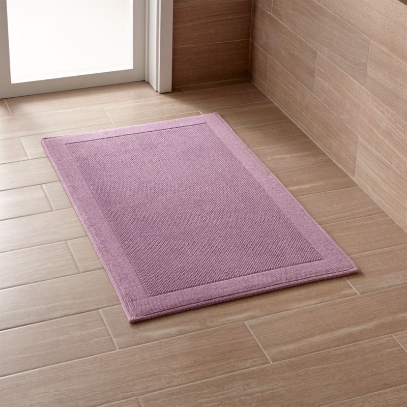 Bath purple rug westport crate crateandbarrel