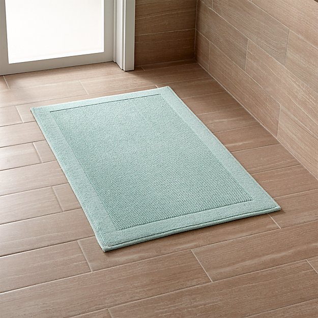 Westport Seafoam Bath Rug Crate and Barrel