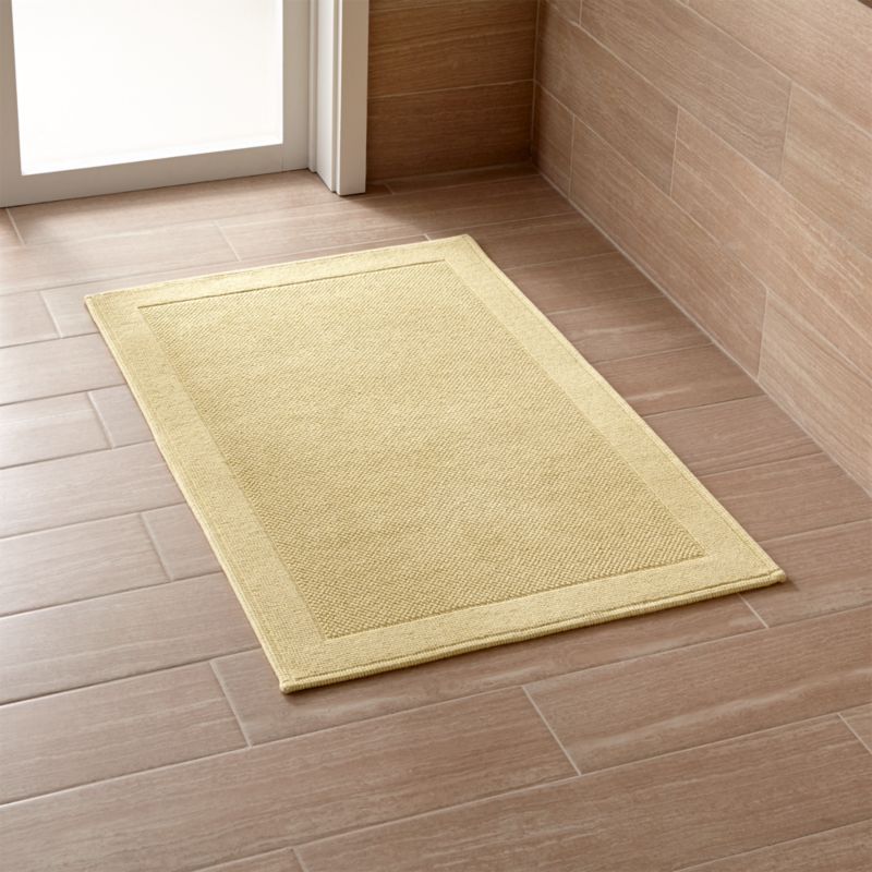 Westport Yellow Bath Rug Crate and Barrel