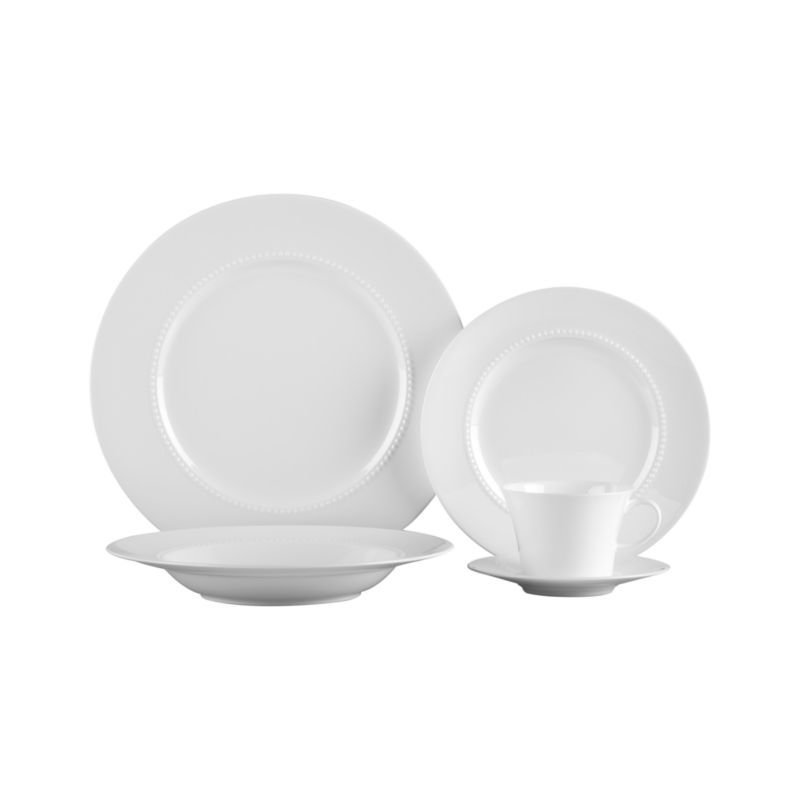 White Pearl 5-Piece Place Setting