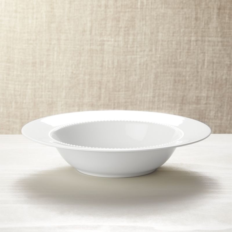 White Pearl Serving Bowl Crate and Barrel