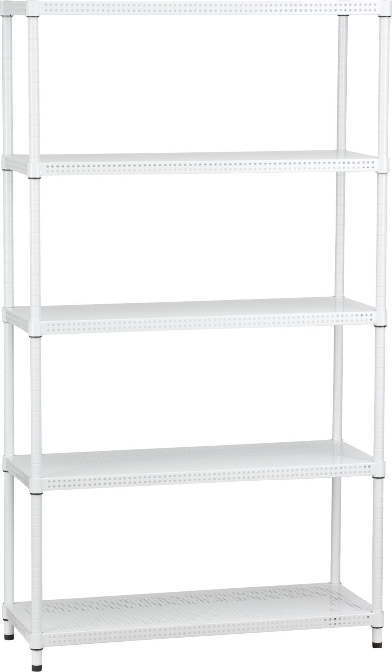 Perforated Five-Shelf Unit