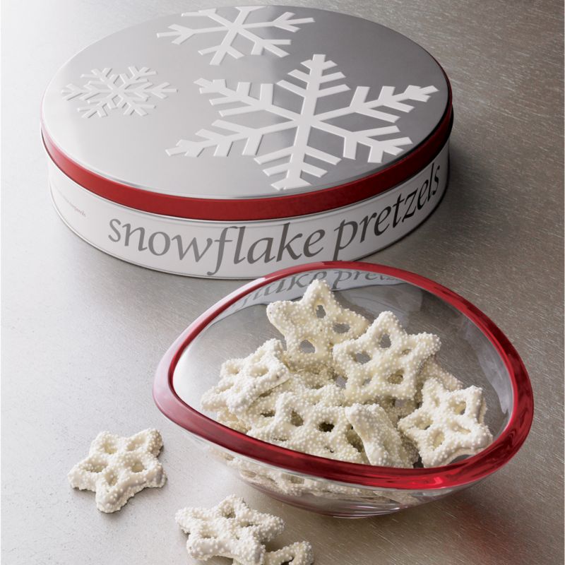 White Snowflake Pretzels