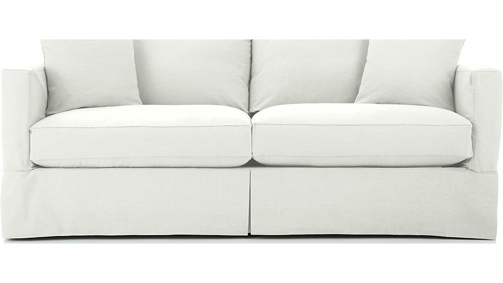 Slipcover Only For Willow Queen Sleeper Sofa Deso Snow Crate And Barrel