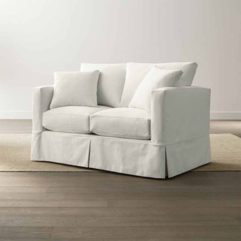 Willow Loveseat Deso Snow Crate and Barrel