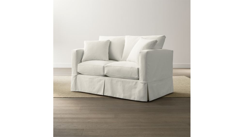 Slipcover Only for Willow Modern Slipcovered Loveseat + Reviews Crate